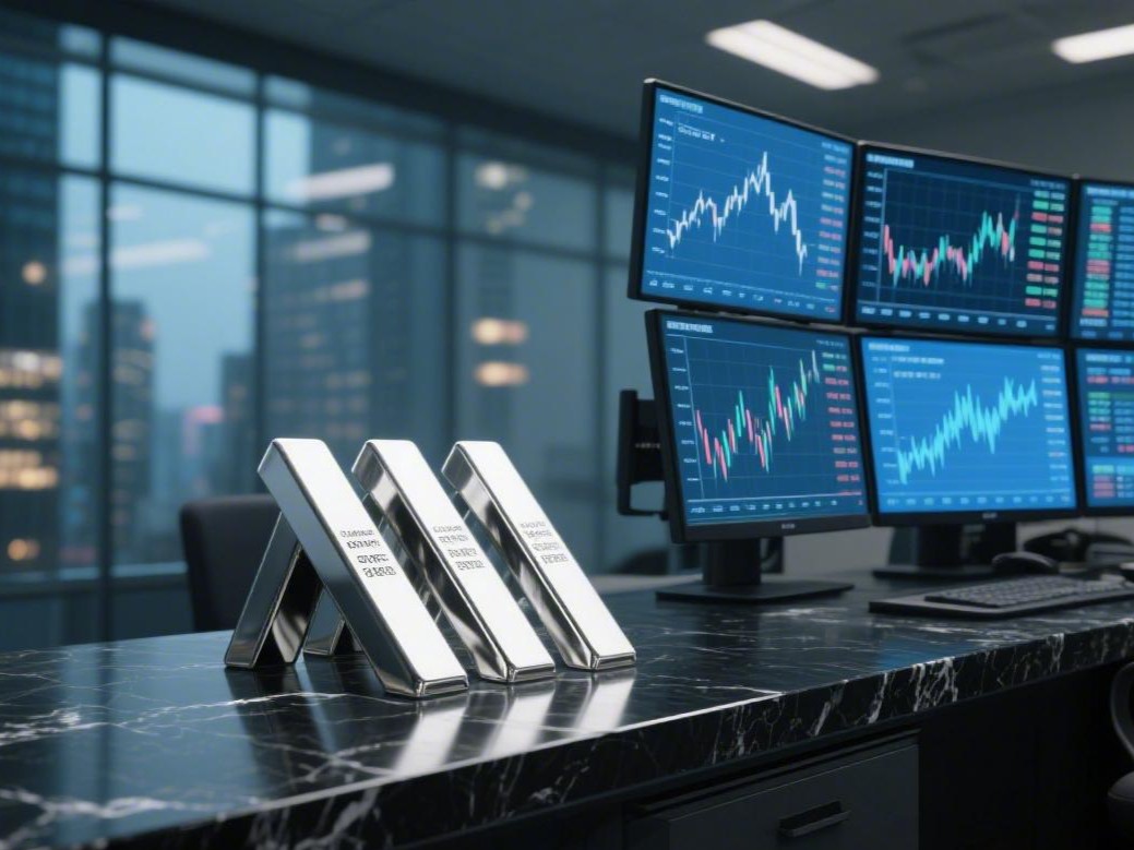 现货白银上演冲高反转，日内由涨转跌0.25%